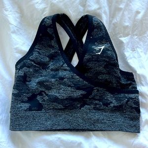 Black Camo Gymshark Sports bra